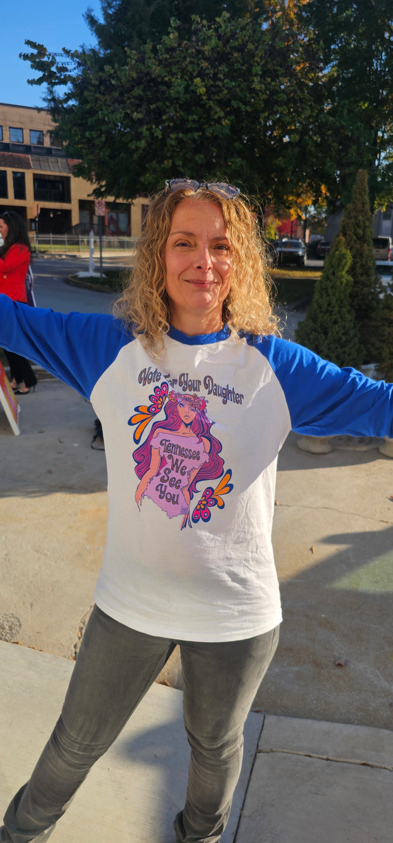 Lady Wearing Tee